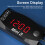 3-in-1 LED Digital Motorcycle Meter, 6-30V, Waterproof, Black 6