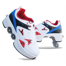 Roller Skates Quad Roller Skates Adjustable EU Size 39.5 Women Men Kids Technical Skateboarding Shoes