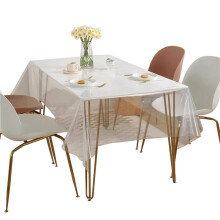 PVC Tablecloth Transparent Wipe Clean Waterproof Rectangular Table Cover 140x220 cm Oil And SplashProof
