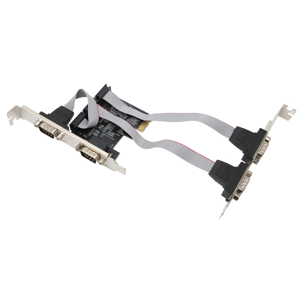 Pcie Expansion Card Pci Express X1 To 4 Rs232 Ports For Serial Data Transfer 9371382265242