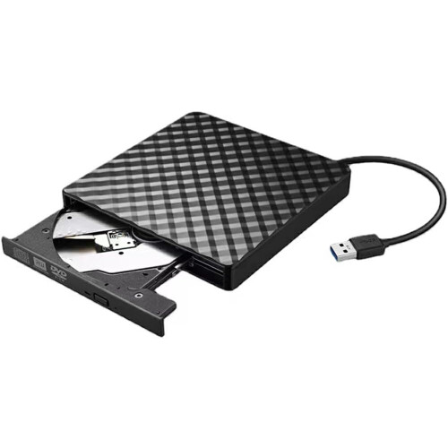 Portable CD DVD VCD Player for Car with USB Support and Quick Easy Installation, White 2