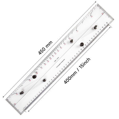 Marine Navigation Parallel Ruler Multifunctional Chart Mapping Tool With Clear Scale 2