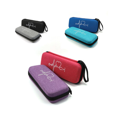 Portable Stethoscope Case For Shockproof Storage With Built Net Pouch Fits Standard Models Compact Lightweight Organizer 1