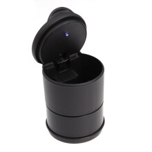 Car Cup Ashtray Holder With BuiltIn LED Light Smokeless Design For Travel, Office And Home Use