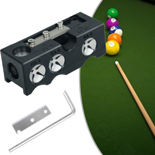 Multifunction Billiard Cue Tip Repairer Handheld Pool Cue Tip  Tool Universal Compatibility For Pool Cues 1