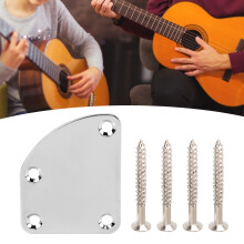 Gitarrennackenplatte für E-Gitarre, gebogener Cutaway, 4 Löcher, halb runder Übergang