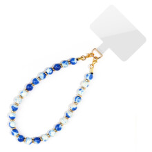 Elegante turquoise steen kraal telefoon Lanyard 8 mm-5