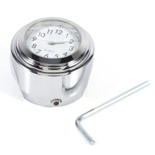 Motorrad-Lenkeruhr: Wasserdicht, Aluminiumlegierung für dauerhaft glänzende Optik und einfache Montage, inklusive rutschfester Gummimatte und
