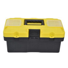 Innovative Portable Organizer, Large Plastic Tool Box, Removable Tray, Durable Polypropylene Construction Waterproof, Heavy Duty Organizer for