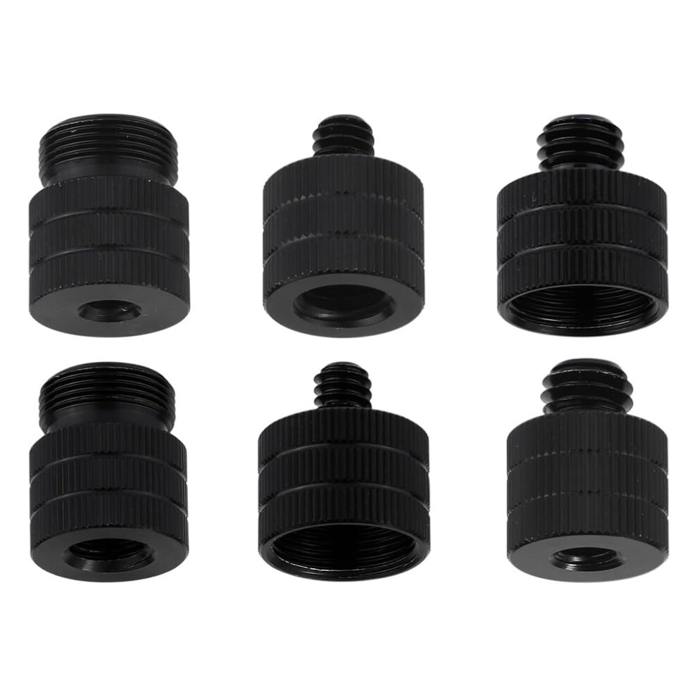 6Part Microphone Stand Adapter, Camera Tripod Adapter, Microphone Screw Adapter, Microphone Thread Adapter For Microphones, Camera Stand 9347817029611