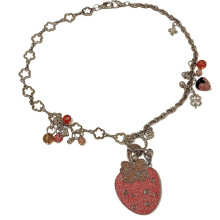 Lovely Fruit Charm Mixture Necklace Elegant OT Grip For Everyday
