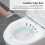 Foldable Plastic Sitz Bath with Flusher - Green, 39x36x12.5cm 11