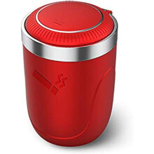 Car Ashtray For Ford Fiesta Hatchback 2008 Flame Retardant Stainless Steel Smokeless Lid Portable Red