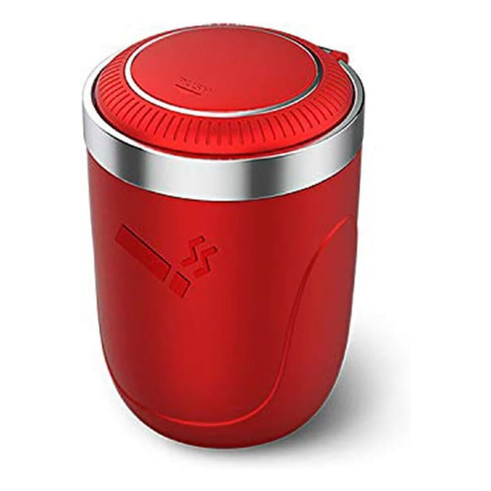 Car Ashtray For Ford Fiesta Hatchback 2008 Flame Retardant Stainless Steel Smokeless Lid Portable Red 9347817206517