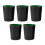 Luxury Cube Cup Set,  Leather Dice Cups with Lid, 5 Pieces, Includes 6 Dice 1