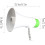 Megaphone Bullhorn Portable 5W Handheld With Volume Control, Foldable Handle, 328 Yard Range, Mic Compatible 3