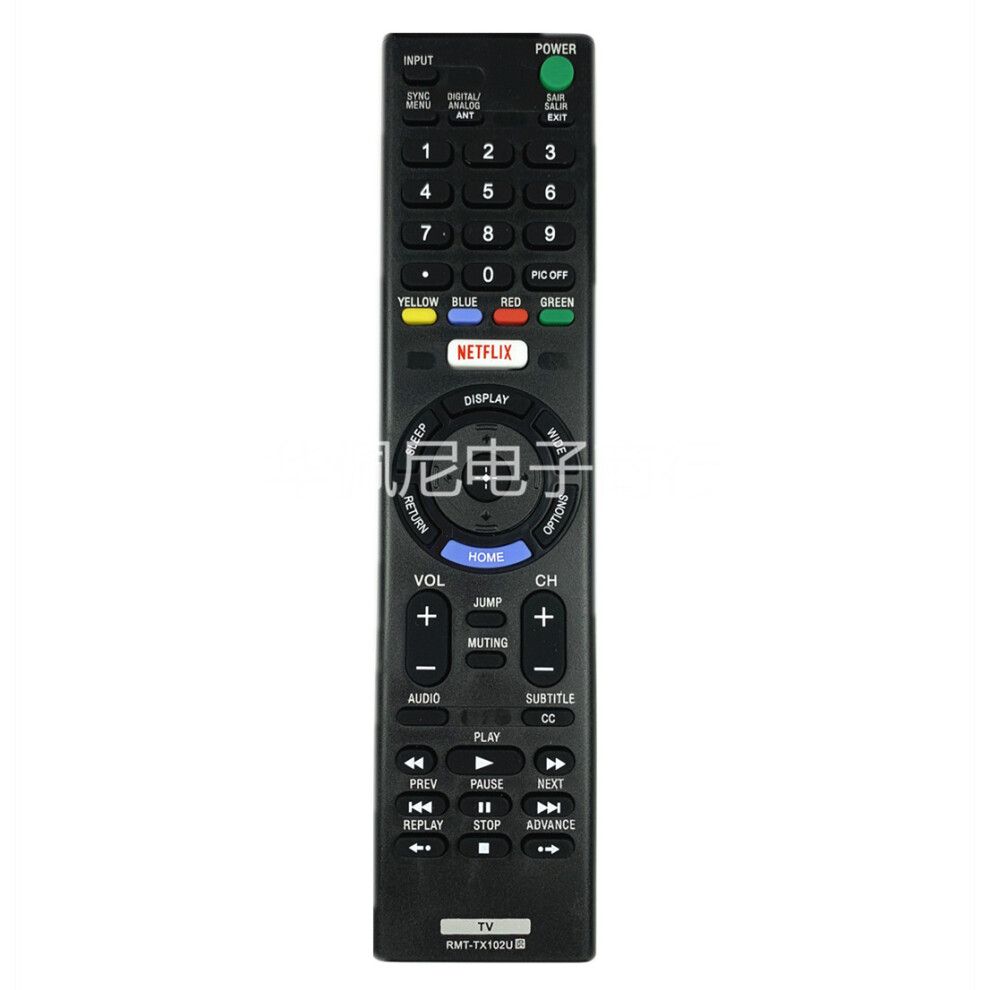 Sony Tv Remote Control Rmt-Tx102u For Rmt-Tx102b Tx102d With Netflix 6935161568332