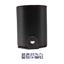 1 Set of Dice Cups Set RPG Game Dice Cups with Lid Container for Party Dice Professional Dice Cup Container for Game Dice Shake Cup Black