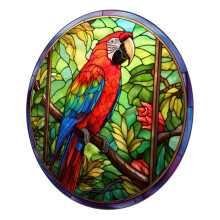 Pattern Stained Window Decal Removable Static Cling For Glass Strike Prevention Window Cling Home Glass Decoration