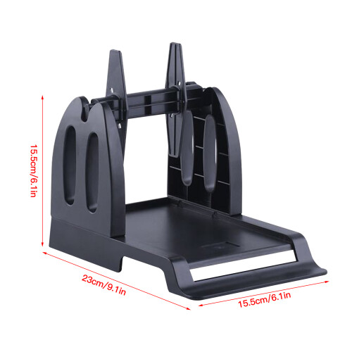 Label Holder for Thermal Printer 220mm Roll & Fan-Fold, Black & White 1