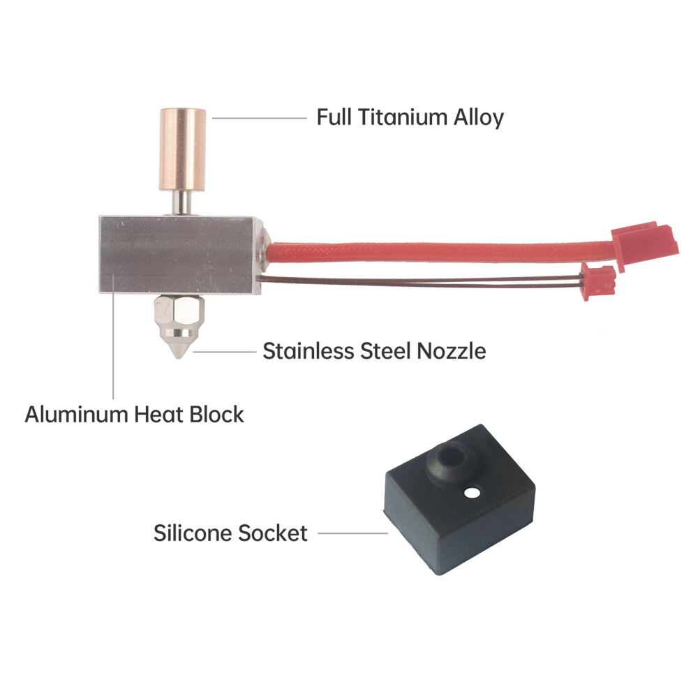Verbessertes Hotend-Extruder-Heizblock-Kit, hohe
