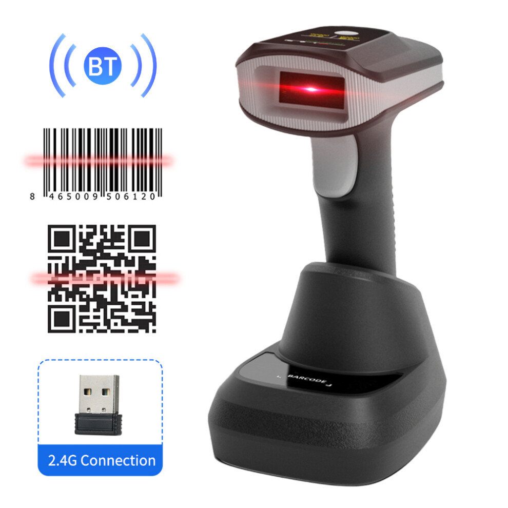 2D 1D QR Barcode-Scanner mit Bildschirmanzeige und