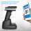 2D 1D QR Barcode-Scanner mit Bildschirmanzeige und 8