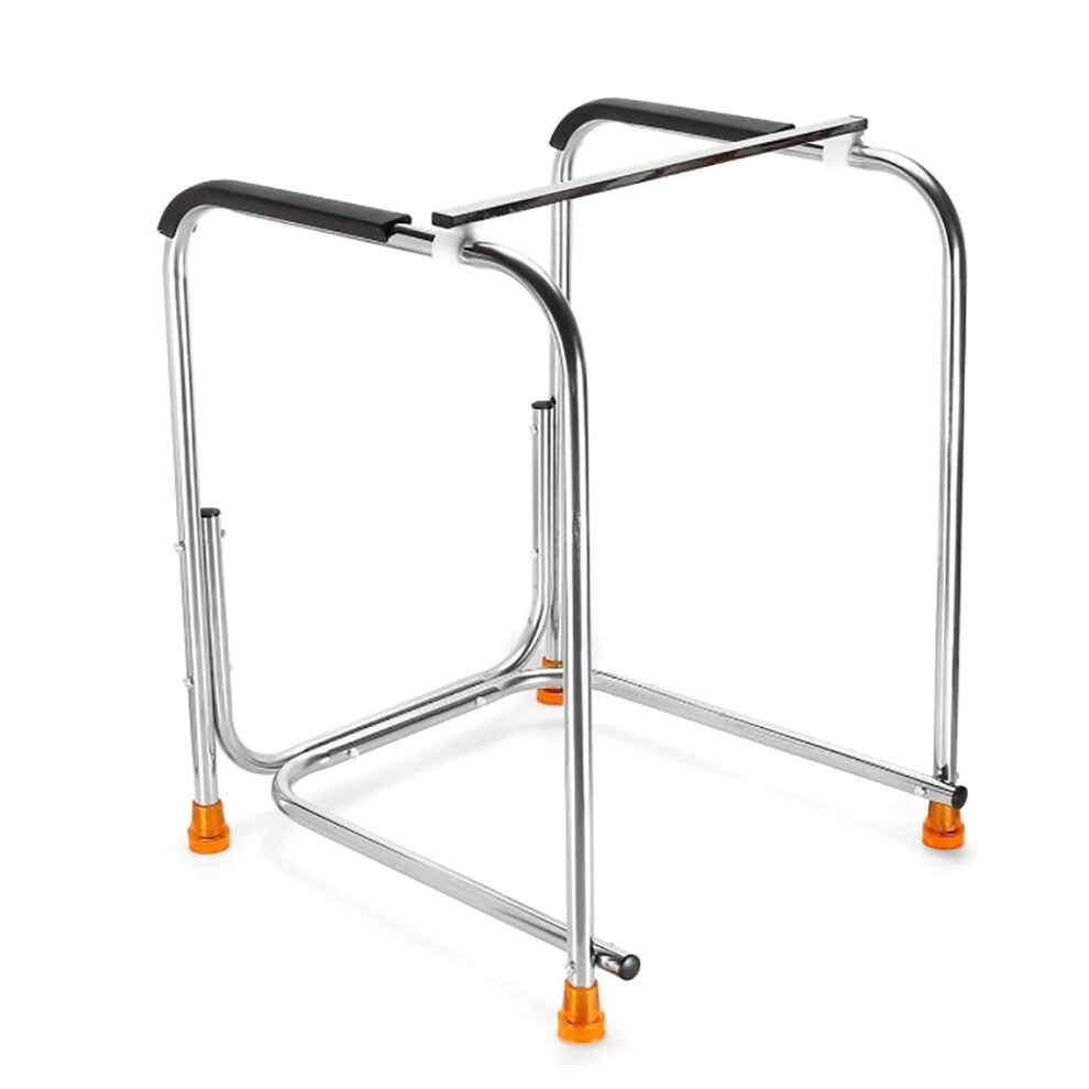 Adjustable Stainless Steel Toilet Safety Rail with NonSlip Handles for Elderly and Enhanced Bathroom Safety