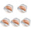 5Pcs Compact Silver Ceramic Ashtray Decorative Lip Use 8