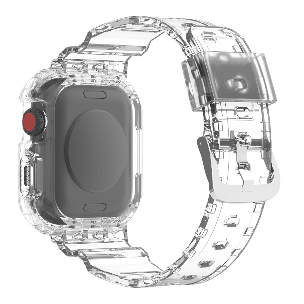 Sports Strap For Apple Watch 4049Mm, Transparent Tpu Strap For Iwatch Se/Ultra/Series 9347817031843
