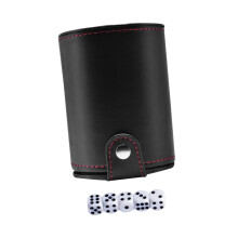 1 Set Dice Cup Set Standard Game Cube Container for Game Dice Stacking Cups Professional Dice Cup Cube Storage Cup Happy Dice Cup Black
