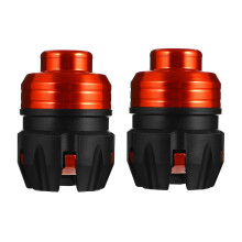 6Pièces Accessoires Roue Orange Aluminium Protection Renforcée