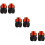 6Pièces Accessoires Roue Orange Aluminium Protection Renforcée 9