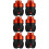 6Pièces Accessoires Roue Orange Aluminium Protection Renforcée 8