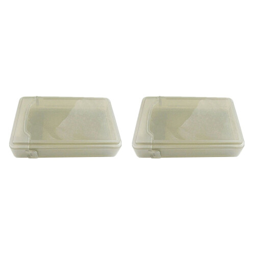 2Pcs Grey Hdd Storage Case 3.5 Inch Shockproof Antistatic Box 1