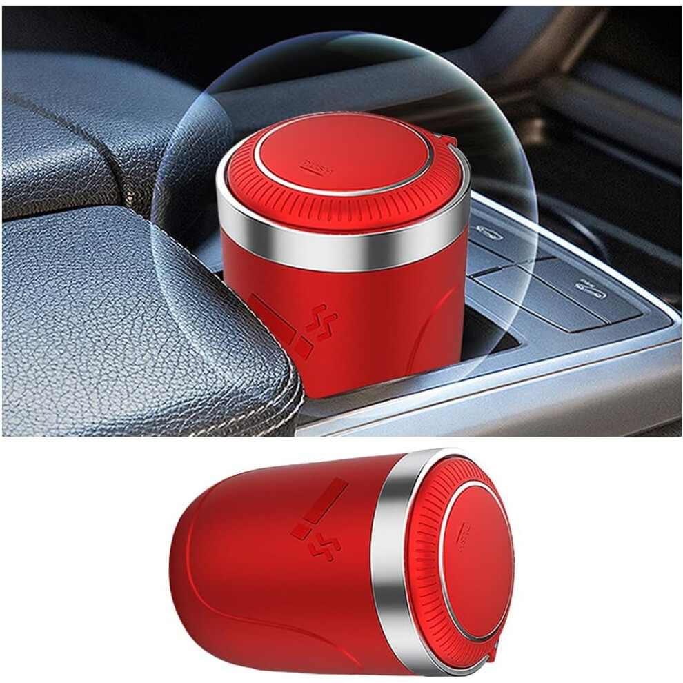 Car Ashtray For Jaguar Xfl 2021 Stainless Steel Portable Smokeless Red 9189345352591
