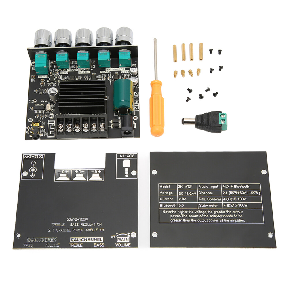 Bluetooth 2.1 Channel Power Amplifier 50W/100W, 5.0 Bt, Aux 5081373567227