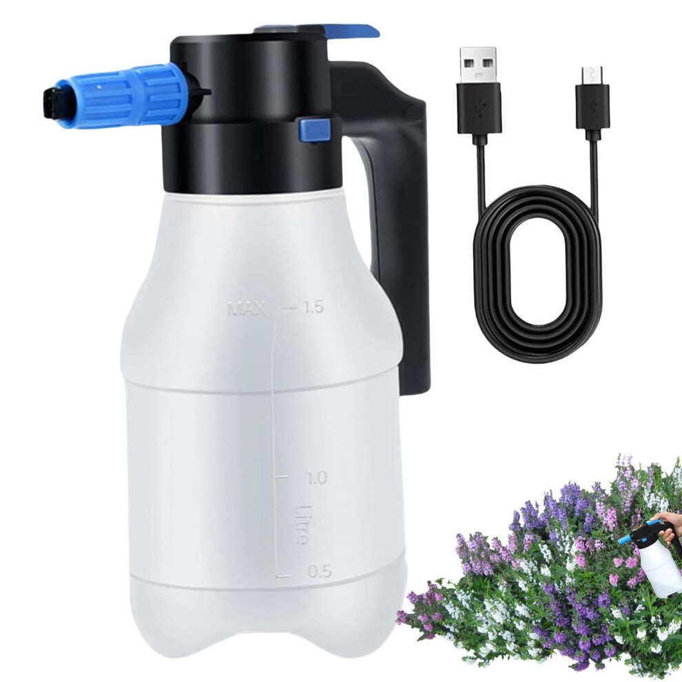 Foam Sprayer, Car Wash With Foam Sprayer, Electric Foam Cannon 1.5L, Rechargeable Foam Cannon For Car Wash, Cordless Sprayer For Vehicles. 9347817032161