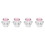 4Pièces Bols Cristal Rose Nail Poudre Pour Usage 4