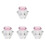4Pièces Bols Cristal Rose Nail Poudre Pour Usage 2