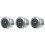 3Pcs Black Luminous Motorcycle Handlebar Mount Clock Outdoor Use 2