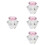 4Pièces Bols Cristal Rose Nail Poudre Pour Usage 6