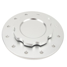 Kraftstoffzellenkopf SLFCC 01, 12-Bolt Aluminium-Dichtung, Silber, 3 Zoll