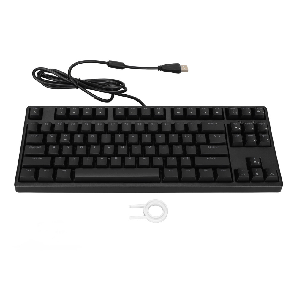 Mechanical Keyboard With Linear Action Switch, 87 Keys Gaming Keyboard For Professional Gamers - Tactile Feedback & Splash Proof Design For Windows 9169997915313