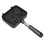 Double Sided Fish Shapes Waffle Maker with Non Stick Coating Black 13