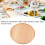 Thick Rubber Wood Round Pizza Tray - Durable Kitchen Baking Tool 6