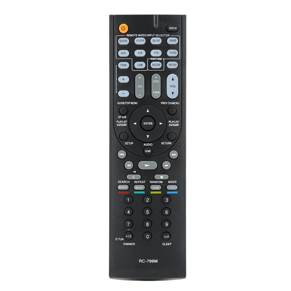 Replacement Remote Control For Onkyo Av Receiver, Home Theater Audio System Ergonomic Design Quick Response For Almost All Onkyo Devices, Compact 9169997481511
