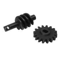 Engranaje diferencial endurecido de 16 dientes 19 mm 8 mm para SCX24 negro