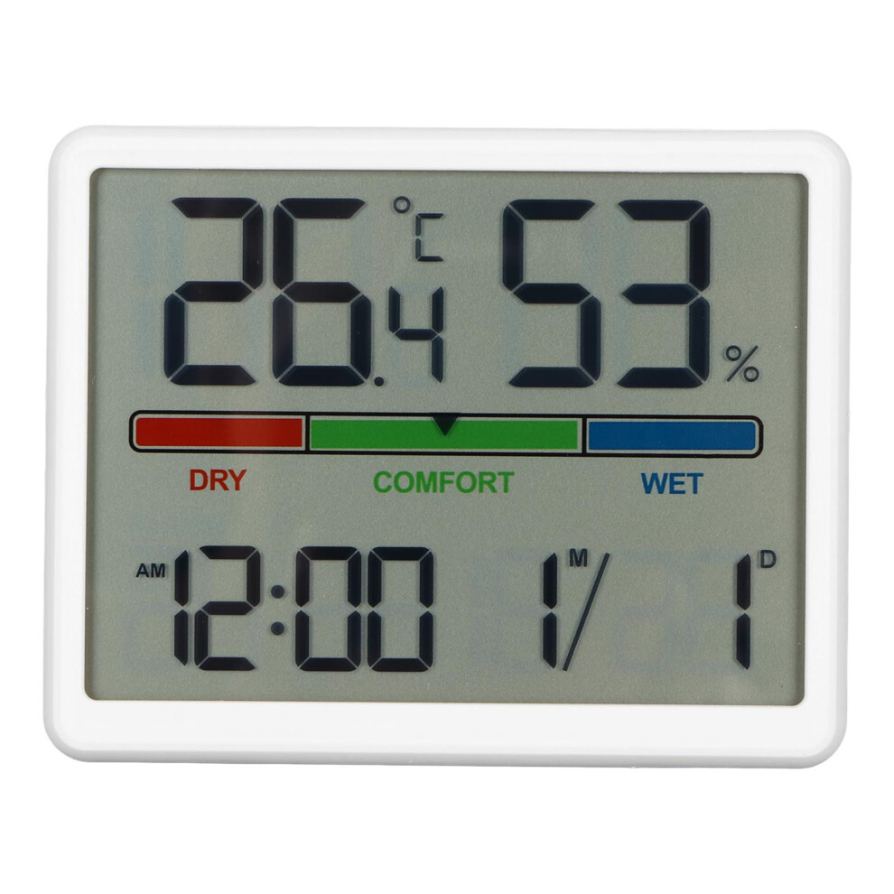 Hygrometer For Home, Indoor Thermometer with Minimalist Design and Fast Refresh, Accurate Temperature and Humidity Monitor for Bedroom, Baby Room,
