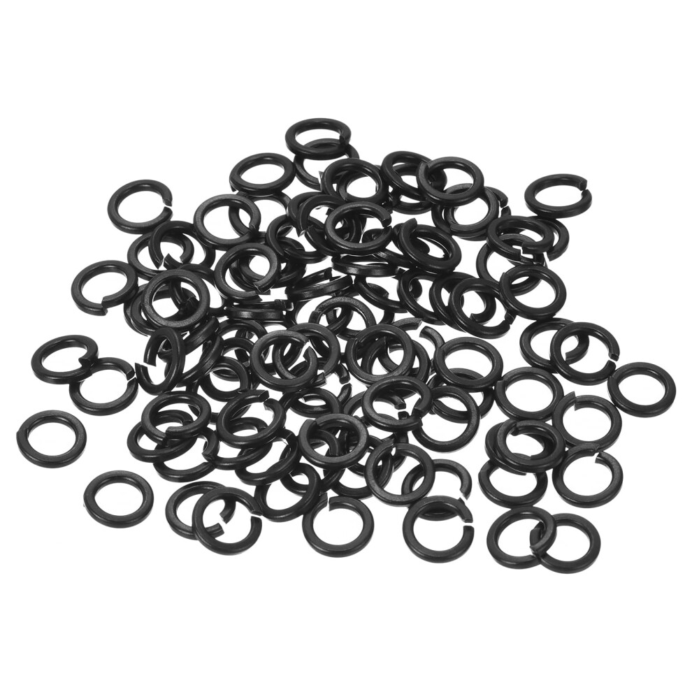 Splitting Disc, M6 304 Stainless Steel Spring Washer, Pack Of 100, Black 9347817033243